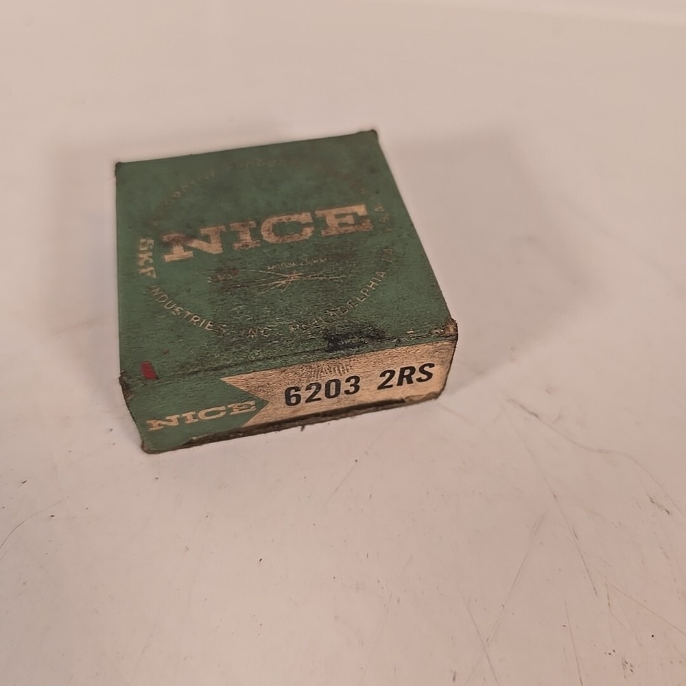 Vintage Nice Ball Bearing 6203 2RS Deep Groove Rubber Sealed Radial Bearing